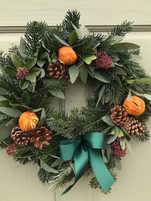 Fresh Spruce Christmas Wreath